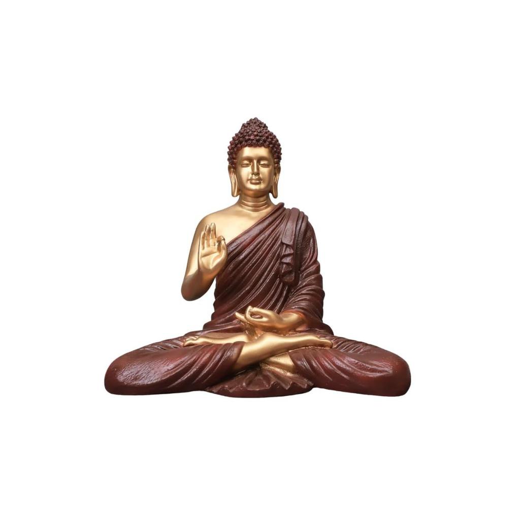 Последняя статуэтка медитирующего Будды/Будды/Гаутамы Будды из полимрамора, статуэтка лорда/идола/мурти, подарочные товары, экспонат для домашнего декора