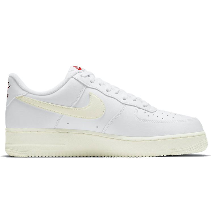 Nike Мужские кроссовки Air Force 1 Low ко Дню святого Валентина 2021 White Sail University-Red DD7117-100