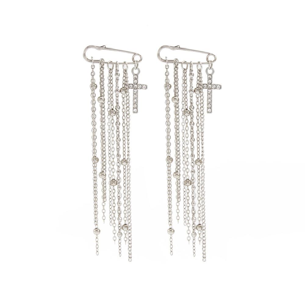 Кисточка Джинсовая Брошь Съемная Подвеска-Крест Джинсовая Цепочка Аксессуары для Одежды