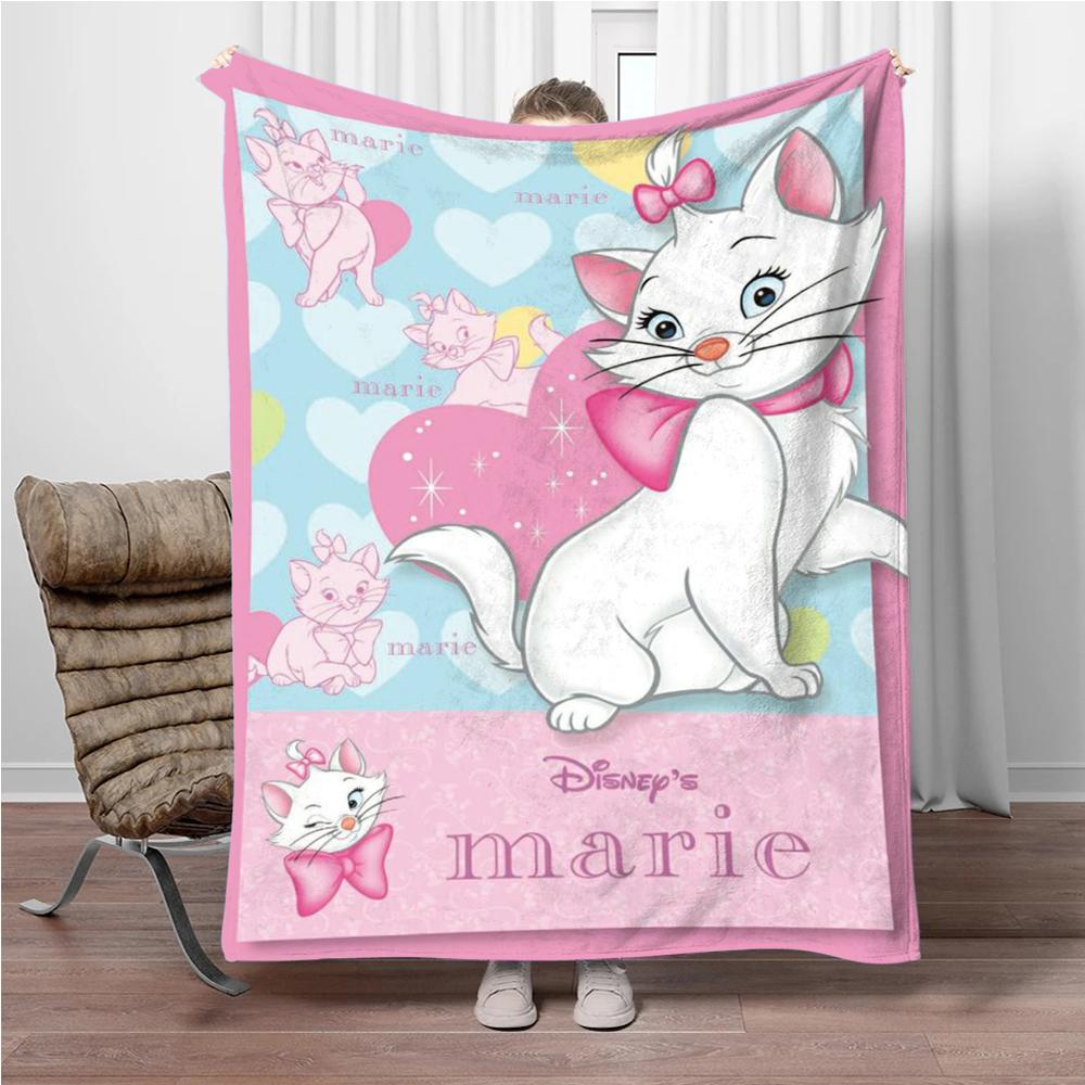 31 стиль Disney Cute Cat Marie Printed Blanket Soft warm Плед из фланели для детей и взрослых Кровать Диван Открытый Путешествия Девочки Подарки