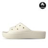 Crocs Классические шлепанцы на платформе женские сандалии-тапочки на массивном каблуке кость 208180 2y2