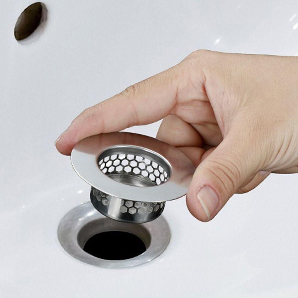 Сетчатый фильтр для слива против засоров с ручкой, полезный сетчатый фильтр для раковины, кухонные и ванные аксессуары