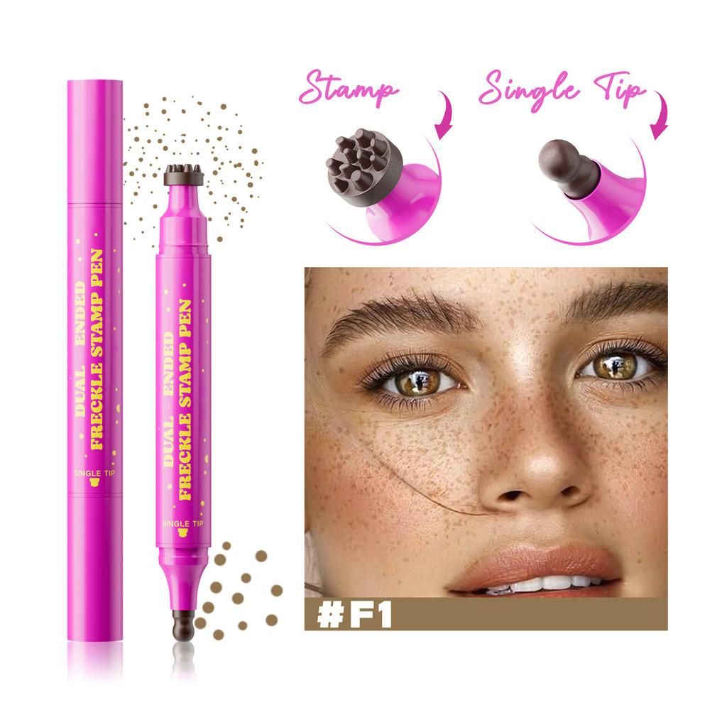 Карандаш для веснушек, 2-в-1 искусственные веснушки, одинарный кончик-тыковка, натуральные и реалистичные накладные веснушки(2,8 мл)