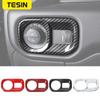 TESIN Interior Accessories For Dodge RAM 1500 Car Headlight Lamp Switch Decoration Cover Stickers For Dodge RAM 1500