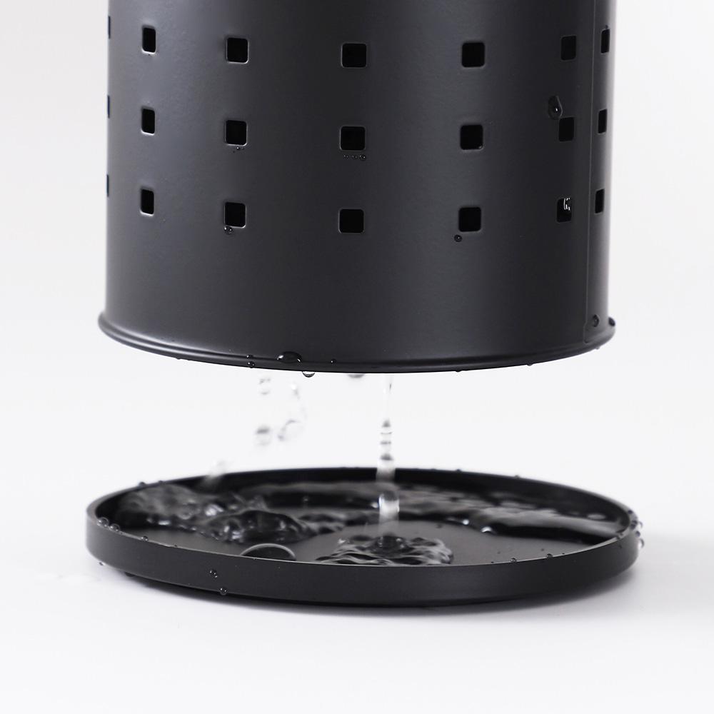 Держатель для столовых приборов из нержавеющей стали, Органайзер для кухонных ножей, вилок, ложек, Контейнер для хранения столовых приборов большой вместимости с дренажными отверстиями