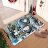 VIKAMAChristmas Carpet Entrance Welcome Doormat Winter Christmas Tree Waterproof Floor Mat Bedroom Kitchen Bathroom Carpet Home