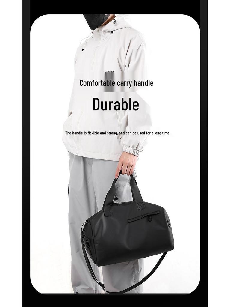 Мужская повседневная сумка кроссбоди для спортзала: Большая вместимость с сухим/влажным разделением для путешествий