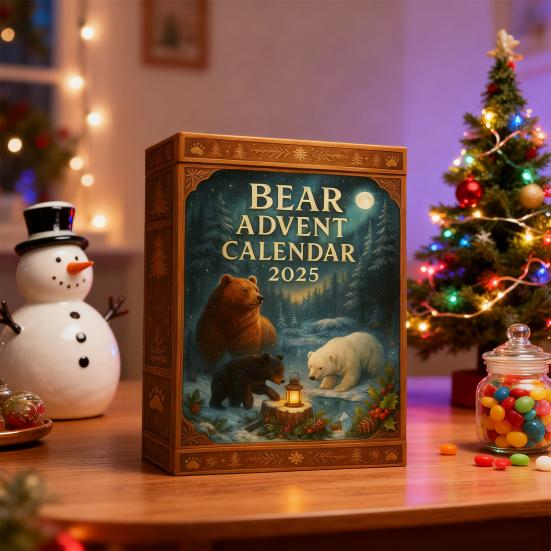 Медведь Адвент-календарь 2025 24 Акриловые Медведи Набор 24 Дня