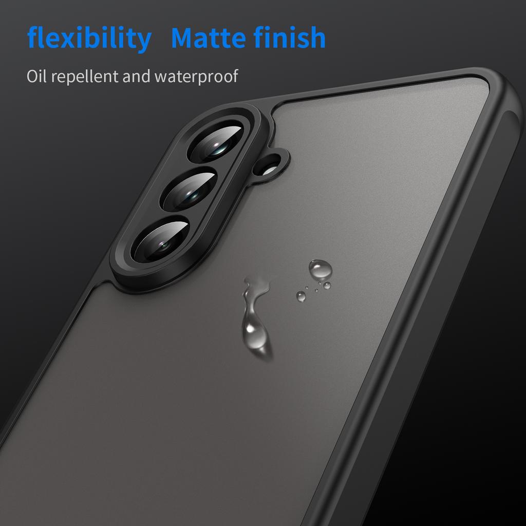 For Samsung Galaxy A36 5G Phone Case Drop Proof Airbags Frosted Translucent PC+TPU Back Cover