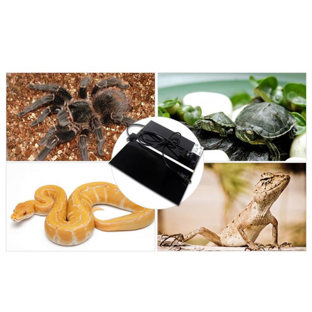 Коврик для террариума рептилий, бытовой коврик с подогревом для питомцев, бытовая греющая подкладка, контроллер термостата 7 Вт