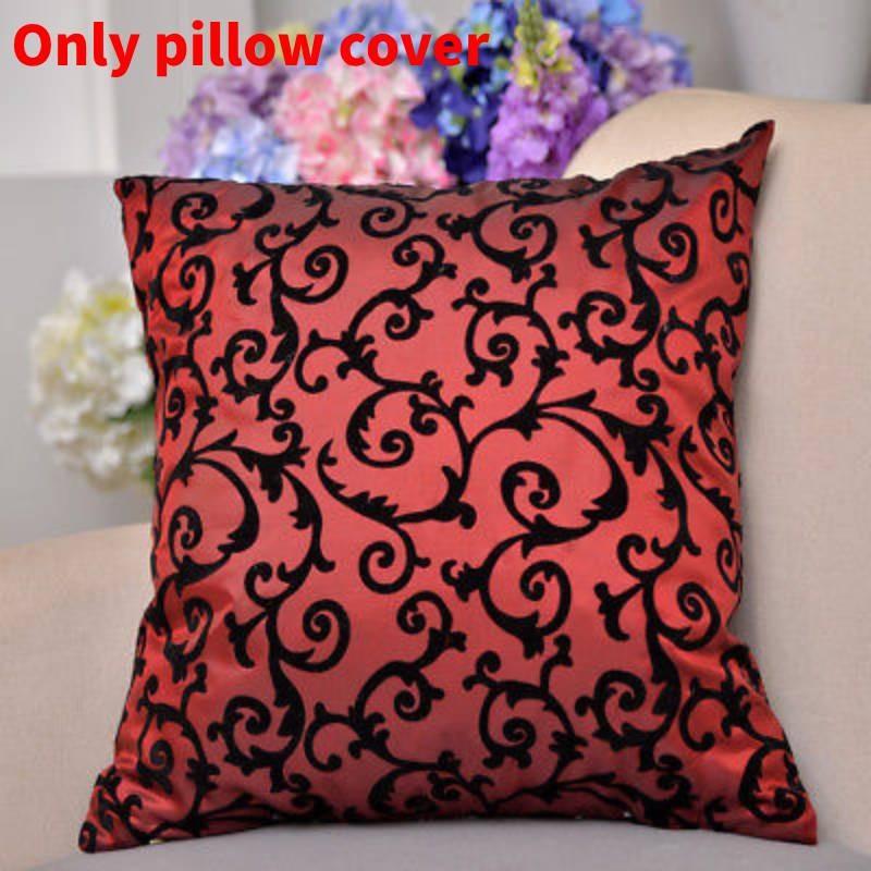 Декор Дома Мягкий Диван Флокированная Подушка Подушка на Изголовье Чехол для Подушки Спина Поясница