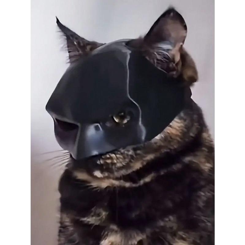 Очаровательная кошачья маска на Хэллоуин, Рождество, Пасху - Пластиковый маскарадный костюмный аксессуар на тему животных, плюшевый, маска для лица