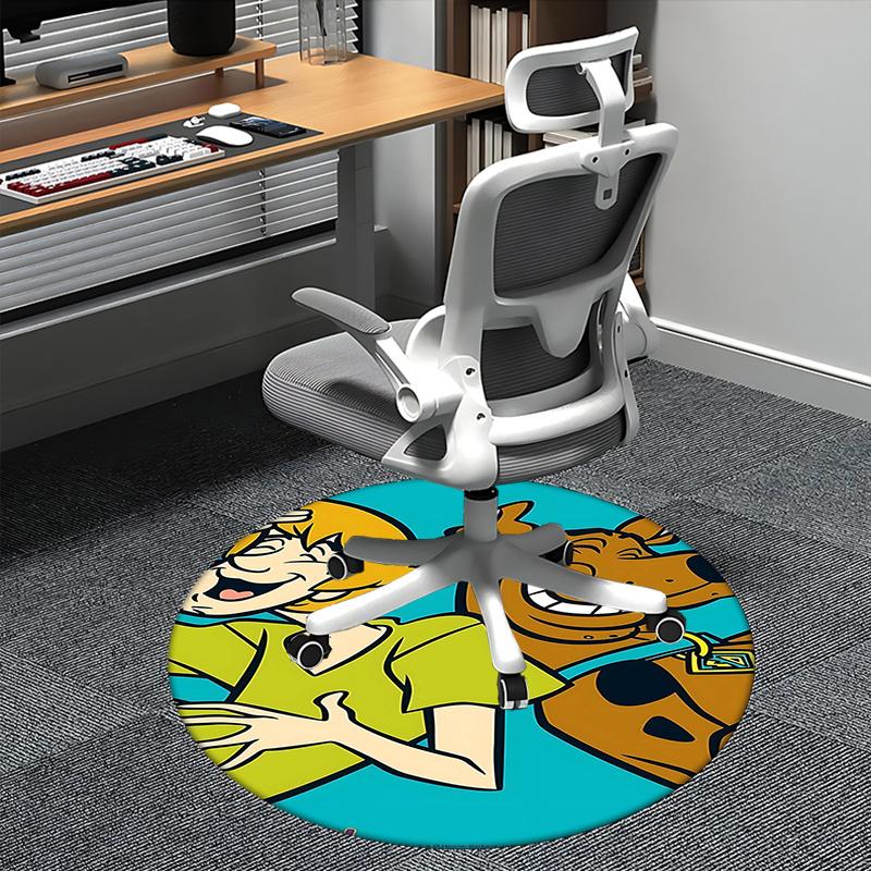 Scooby Doo,Shaggy Chair mat Round Rug Office carpet, Non slip, Suitable for Living Rooms, Bedrooms,Decor1205739a