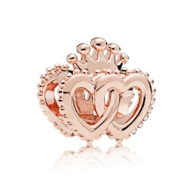 Цирконовая Корона Подвеска из Бисера Защитная Цепочка Подходит Оригинальные Модные Подвески Серебряный Цвет Браслет Женщины Девушка Ювелирные Изделия Оптовая Продажа На Заказ