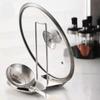 Stainless Steel Pot Lid Rack Detachable Pan Cover Shelf Kitchen Spatula Holder Spoon Stand Kitchen Organization Accessories