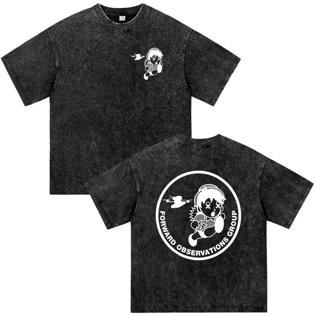 Forward Observations Group Medium Guns Pin Up Vintage Washed Tshirts Unisexs Unisex Fashion Gothic Short Sleeve T Shirt Streetwear