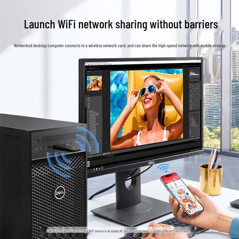 Ugreen CM492 AC1300M Беспроводной WiFi-адаптер USB 3.0