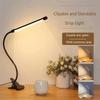 USB LED Регулируемая настольная лампа 3 цвета Защита глаз Учебные ночные лампы С зажимом Диммируемая для Домашнего Офиса Чтения Светодиодные настольные лампы