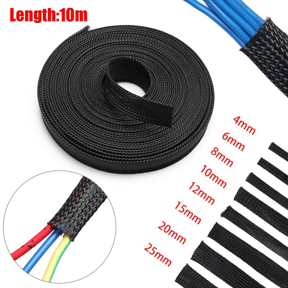 Insulated Cable Winder Wire Protection Storage Pipe Braided Sleeve Cable Organizer Cord Protector