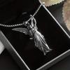 Новое модное ожерелье с подвеской в виде крыльев ангела для мужчин, персонализированные модные аксессуары для мотоциклистов и водителей, подарок для пары