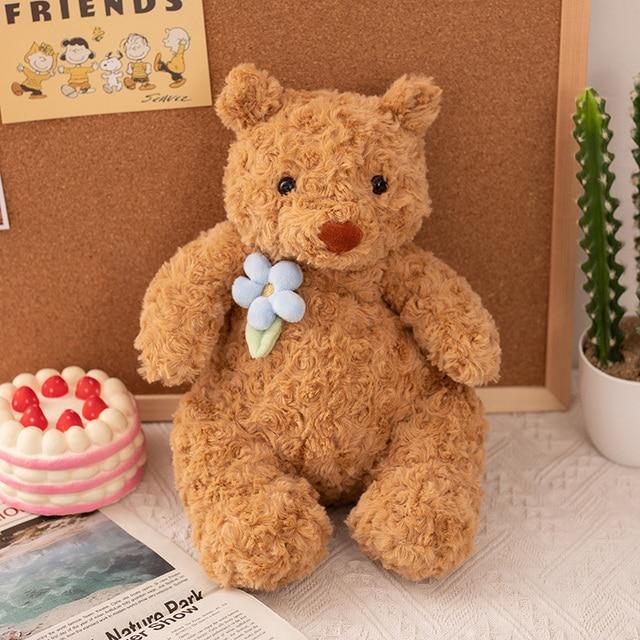 1pc 40cm Adorable Cartoon Teddy Bear Plush Toys Stuffed Soft Animals Dressing Up Doll For Girls Kids Room Decor Birthday Gifts
