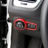 Red Front Headlight Switch Panel Decor Cover for Jeep Compass 2017+ Accessories