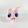 TreasuringU 20cm Pink Cat Plush Toys Kawaii Cartoon Cat Stuffed Dolls Cute Unhappy Cat Plushie Toy Birthday Gifts