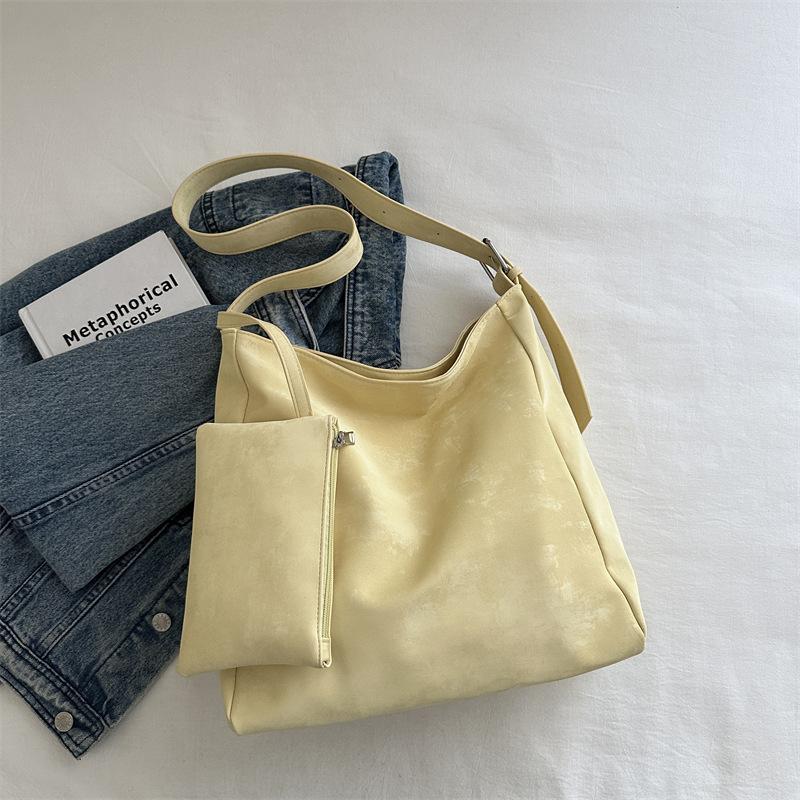 Модный темперамент корейская простая сумка через плечо подмышкой портативная сумка-тоут новая простая большая вместительная сумка для поездок на работу женская