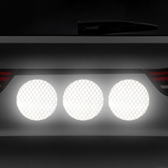 10 шт. Светоотражающие наклейки, устойчивые к выцветанию и царапинам, пластиковые, круглой формы, светоотражающая наклейка для велосипеда