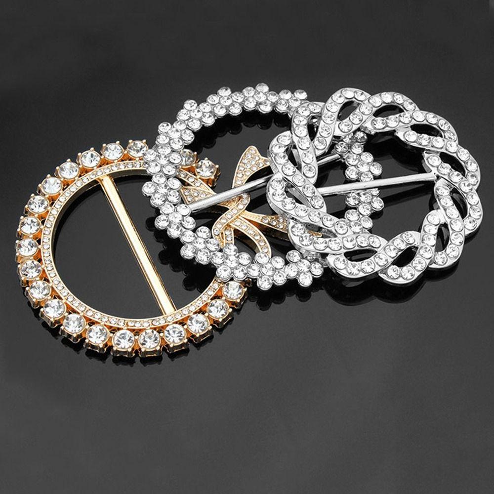 Шарф с жемчужной пряжкой и металлической завязанной пуговицей, новый шарф с завязанной пряжкой и кольцом