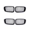 Car Front Sport Kidney Grill Grille Glossy For BMW X3 F25 X4 F26 2014-2017 Single Line Slat Replacement Racing Bumper Grills