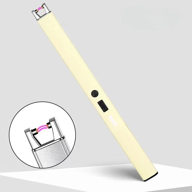 Зажигалка с подзарядкой от USB для кухни, электрическая дуга, ветрозащита, импульсное беспламенное плазменное зажигание, зажигалки для свечей, барбекю на открытом воздухе