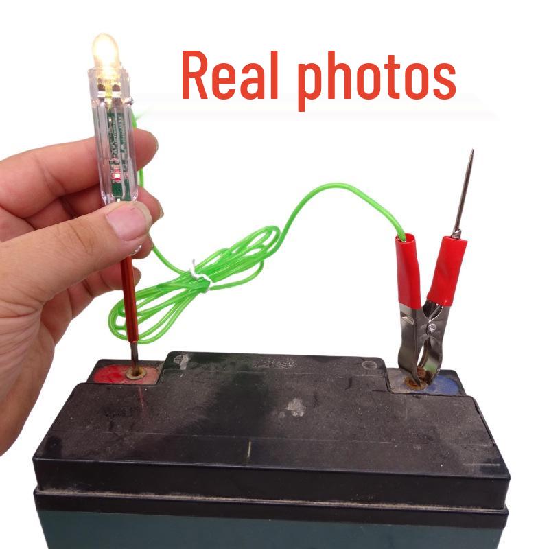 Powerful Dual-Color LED Electric Circuit Test Pen 12V/24V: Multifunctional Tool for Light and Circuit Detection.