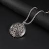 Solomon David Hexagon Star Necklace Metal Vintage Pendant Women Men Protective Amulet Jewelry