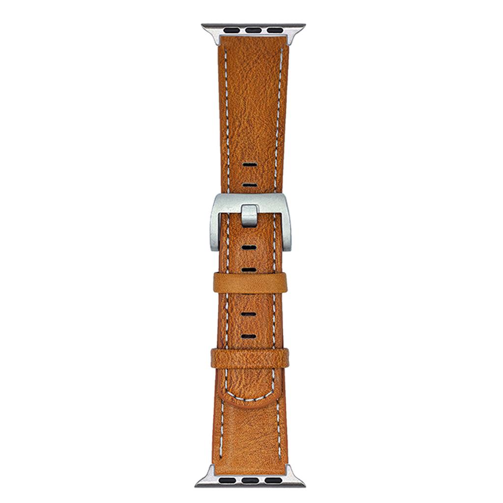 Genuine Leather Watchband For Apple Watch Series 10 9 8 7 SE 6 5 4 3 2 1 42mm 41mm 40mm 38mm Wrist Strap Replacement