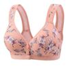 Хлопковое тонкое нижнее белье с цветочным принтом для женщин, сборка без стальных колец, антипровисающая коллекция грудного молока, бесшовный бюстгальтер