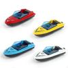 4 Pieces Mini Motorboat Model Alloy Simulation Speedboat Desktop Boat Ornament for Kids