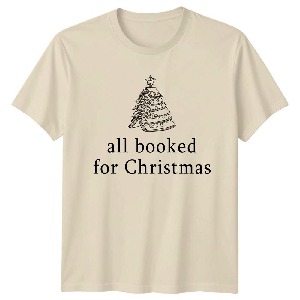 All Booked For Christmas Reading Christmas Tee Unisex Unisex Graphic TShirt