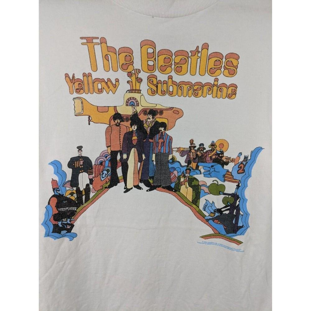 Винтажная хлопковая унисекс футболка The Beatles Желтая подводная лодка Размеры S-4XL VN2247 Унисекс футболка