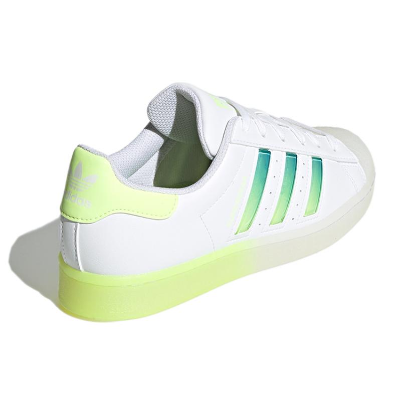 adidas Оригинальные кроссовки Superstar 'Белый Желтый Зеленый' Женские GW4909