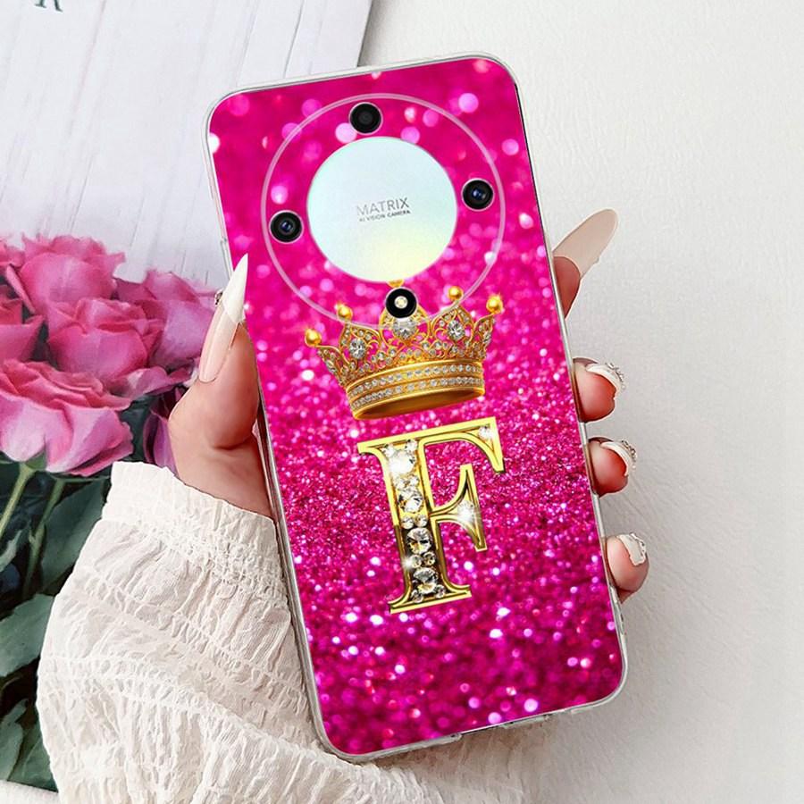 Чехол For Honor Magic6 Lite Корона Буква ТПУ Мягкий Силикон Для Honor X9b x9a Magic 5 6 Lite 5G Защитная Оболочка Задняя Крышка Fundas
