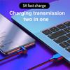 5A Elbow USB To Type-C Cable Fast Charging Cable Mobile Phone USB C Charger Data Cord for iPhone 15 Huawei Xiaomi Realme Samsung