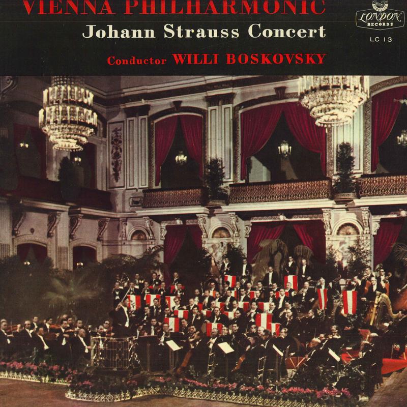 LP Record WILLI BOSKOVSKY, THE VIENNA PHILHAR - Vienna Philharmonic Johann Strauss  LC13 LONDON Japan Classical Used