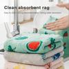 5Pcs Kitchen Thicken Water Absorbent Coral Velvet Cleaning Dish Cloth Towels