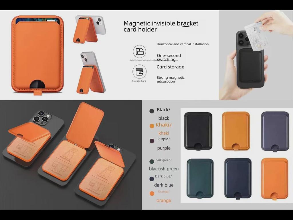 Складной вращающийся держатель магнитных карт MagSafe для Apple iPhone iP15/14/13