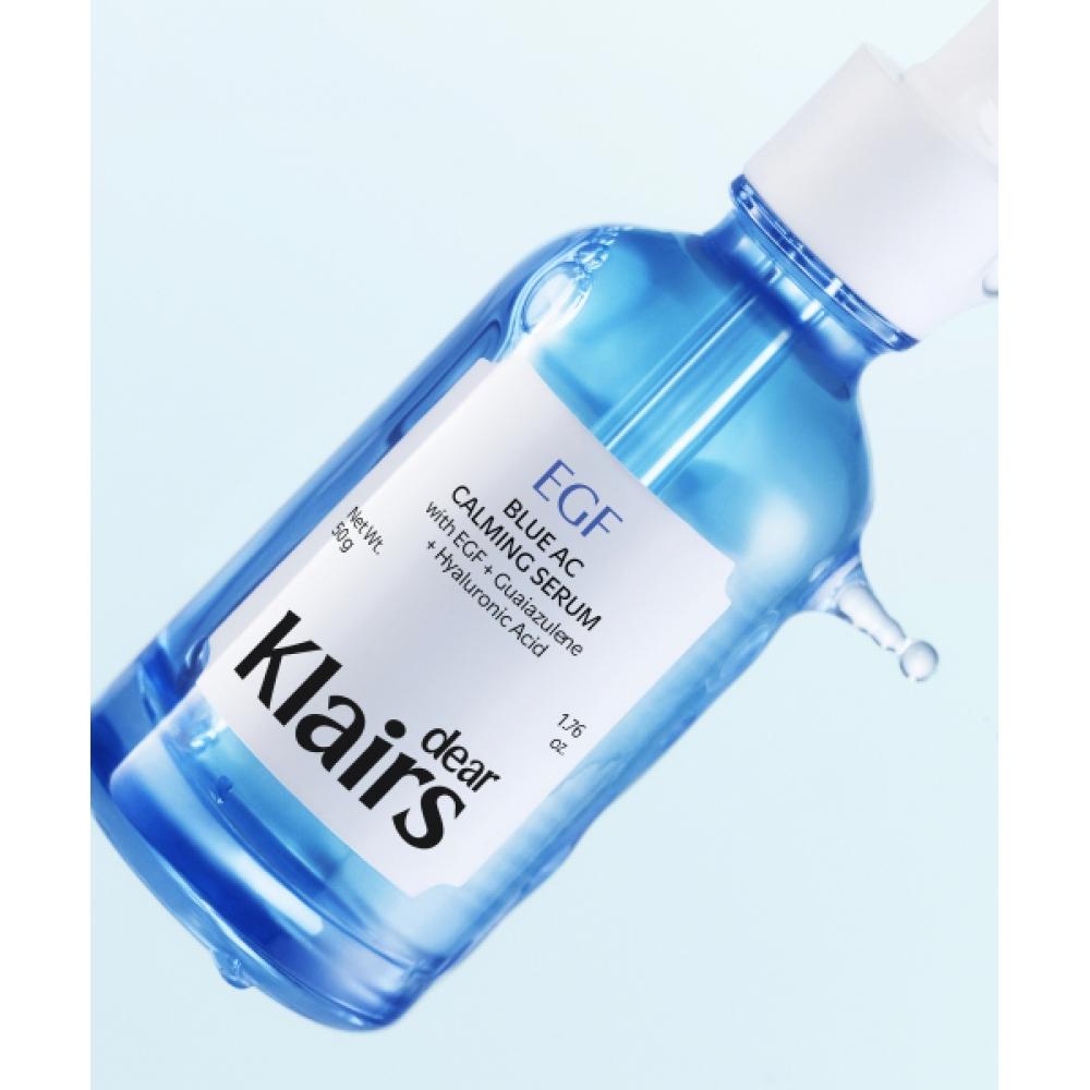 Klairs [calming Cream 20g Gift] Egf Blue Soothing Toner pad+Egf Blue Ac Soothing Serum
