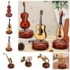 Симуляция Музыкальная шкатулка Инструмент Скандинавская Модель Гитары Украшения Ретро Вращающаяся Музыкальная Шкатулка Гостиная