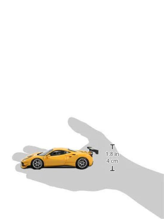 Bburago Масштаб Ferrari 488 Challenge 2017 Желтый Гоночный Спортивный Автомобиль Литая Модель Автомобиля Готовое Изделие 1/43 #1 / 18-36306