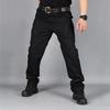 Western Cool Style Men Zip Sports Solid Color Outdoors Tactical Pockets Cargo Pants Work Trousers