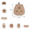 Cartoon Car Seat Decoration Comfort Plush Seat Cushion Capybara Car Headrest  Headrest